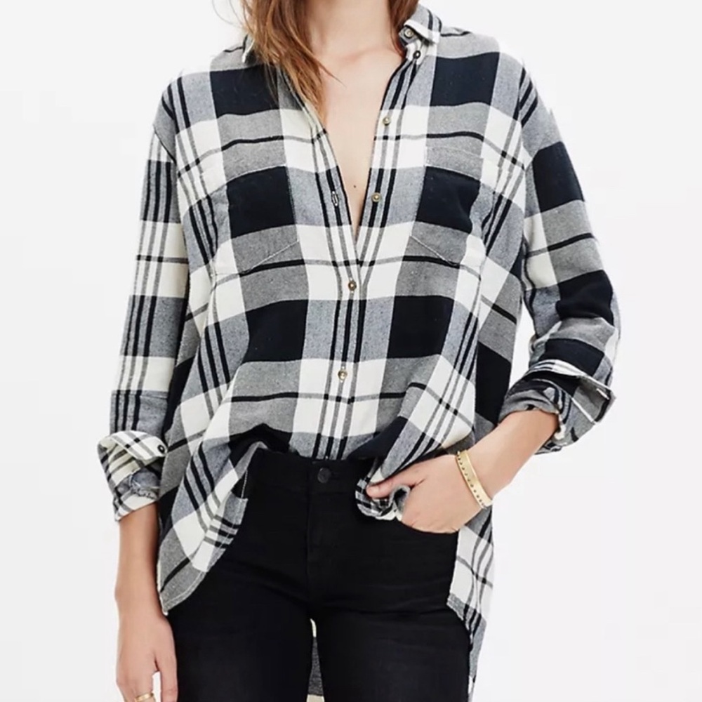 Oversized Lamont Plaid Shirt - size S